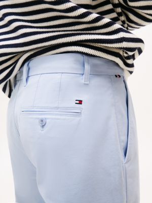 blauw 1985 denton chino met rechte broekspijpen voor heren - tommy hilfiger