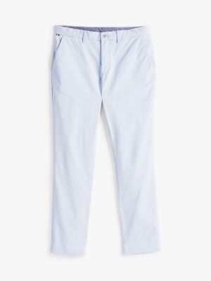 pantaloni chino denton 1985 collection dritti blu da uomini tommy hilfiger