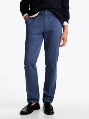 blue denton 1985 straight leg chinos for men tommy hilfiger