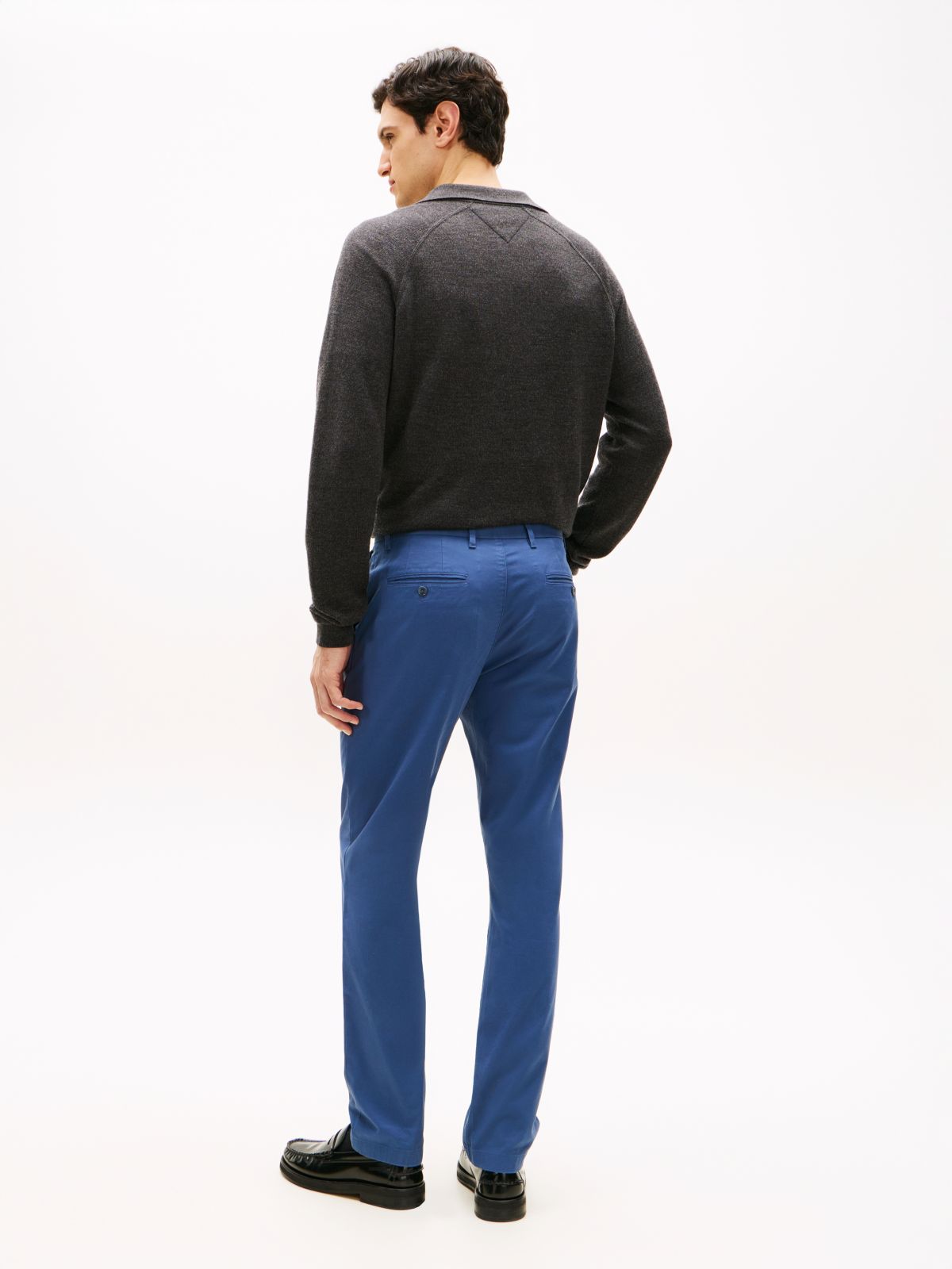 1985 Denton Slim Straight Leg Chinos — Blue