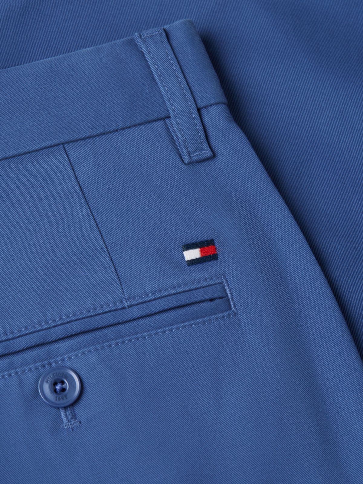 1985 Denton Slim Straight Leg Chinos — Blue