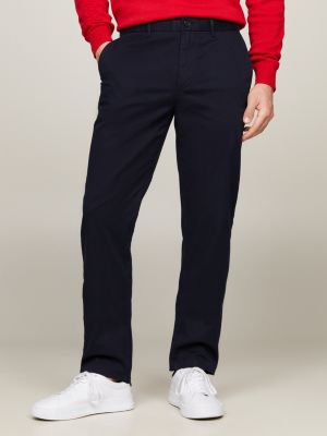 Archive Wide Fit Pleated Chinos | Blue | Tommy Hilfiger