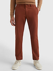 brown 1985 collection denton straight fit chinos for men tommy hilfiger