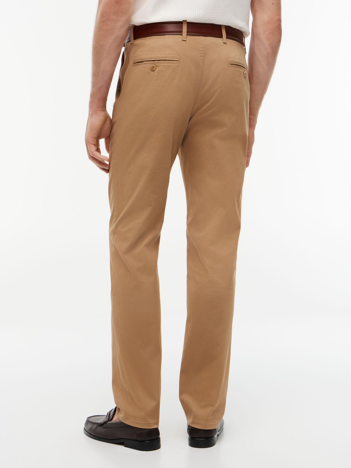 1985 Denton Slim Straight Leg Chinos — Brown