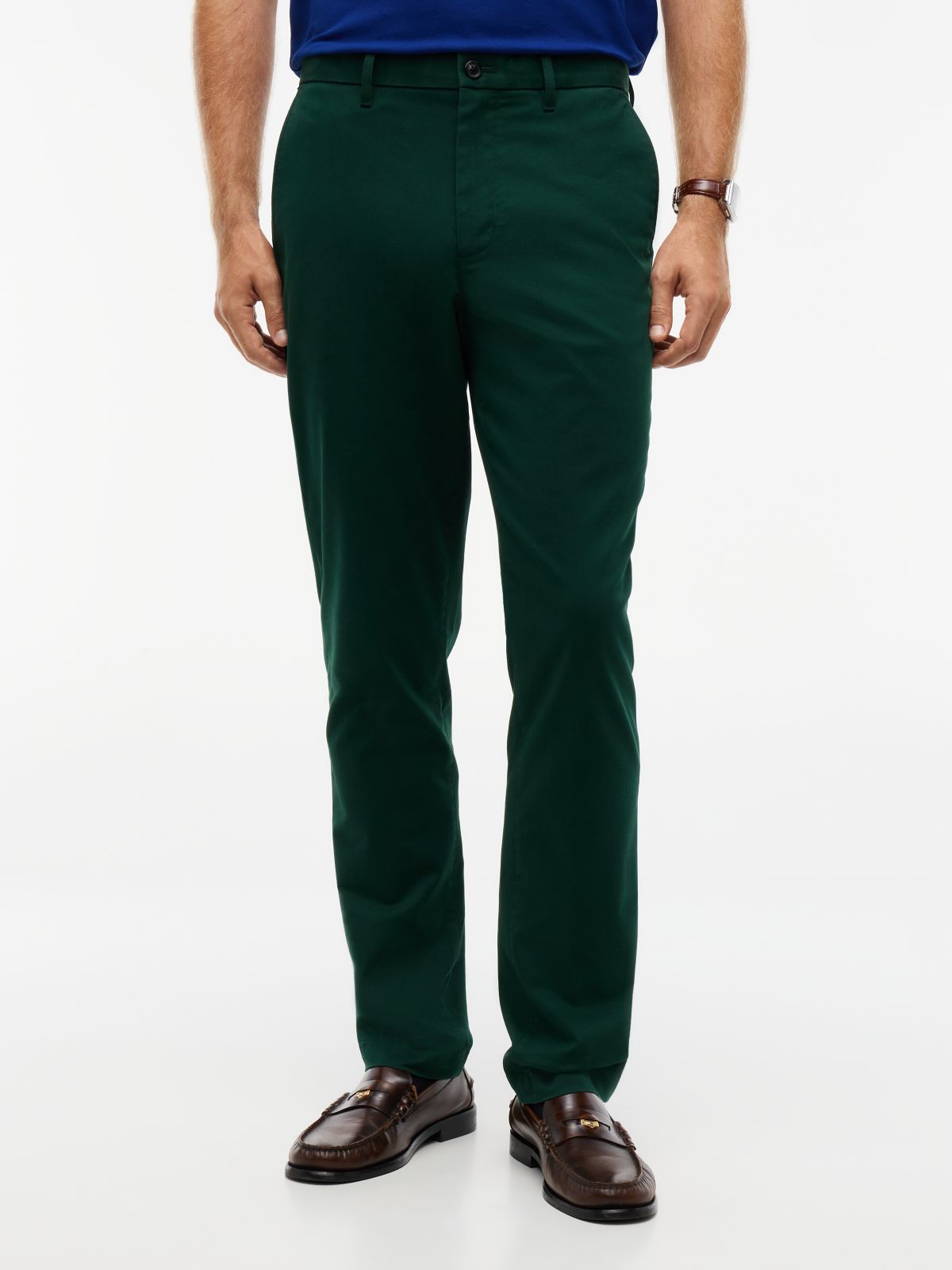 1985 Denton Slim Straight Leg Chinos — Green