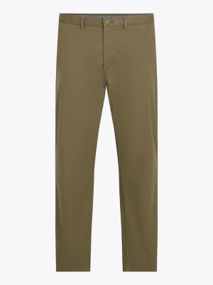 groen 1985 collection denton chino met rechte broekspijpen voor heren - tommy hilfiger