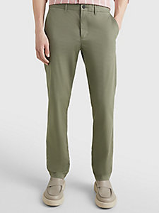 chino droit denton 1985 collection vert pour hommes tommy hilfiger