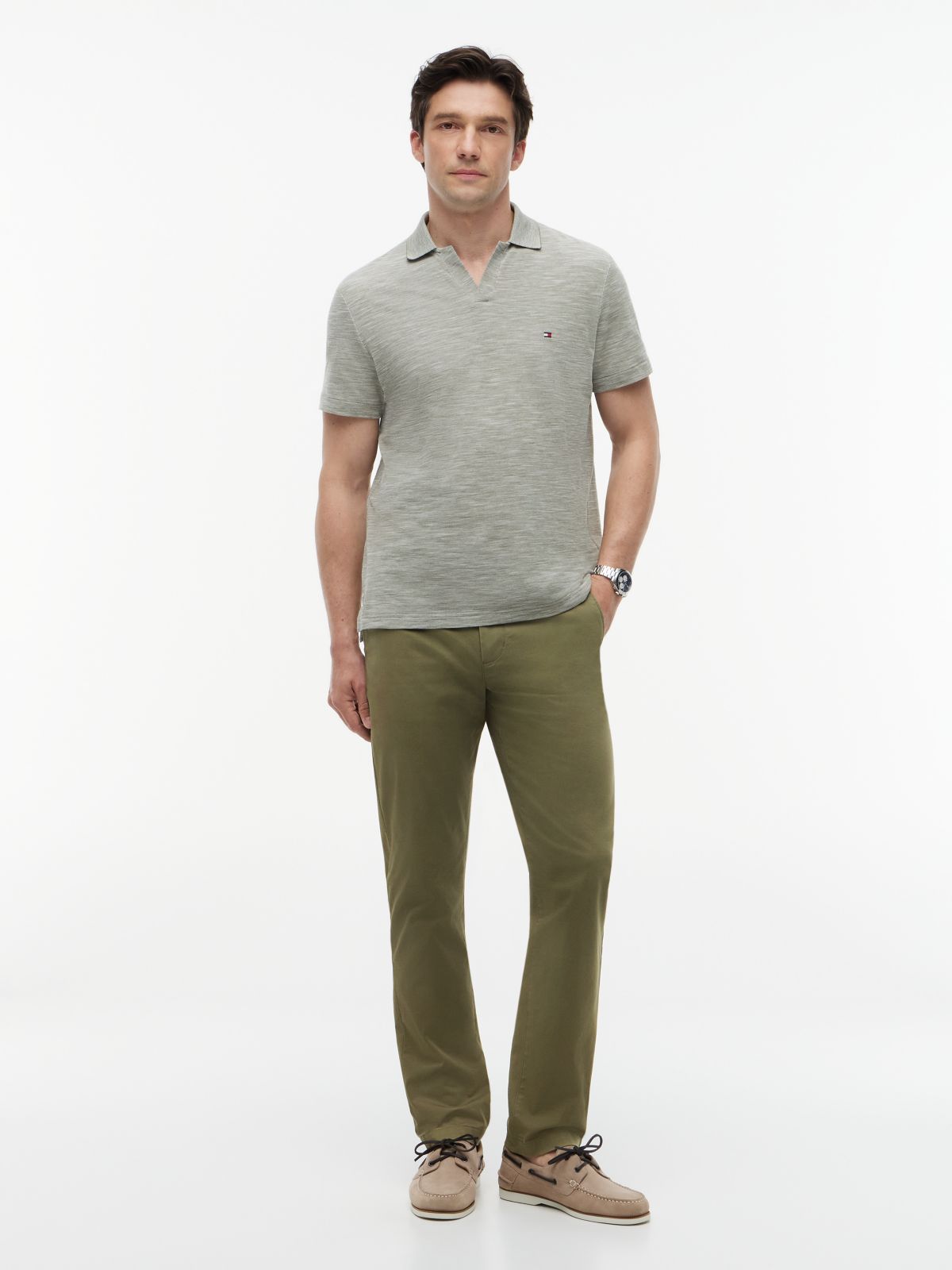 1985 Denton Slim Straight Leg Chinos — Green