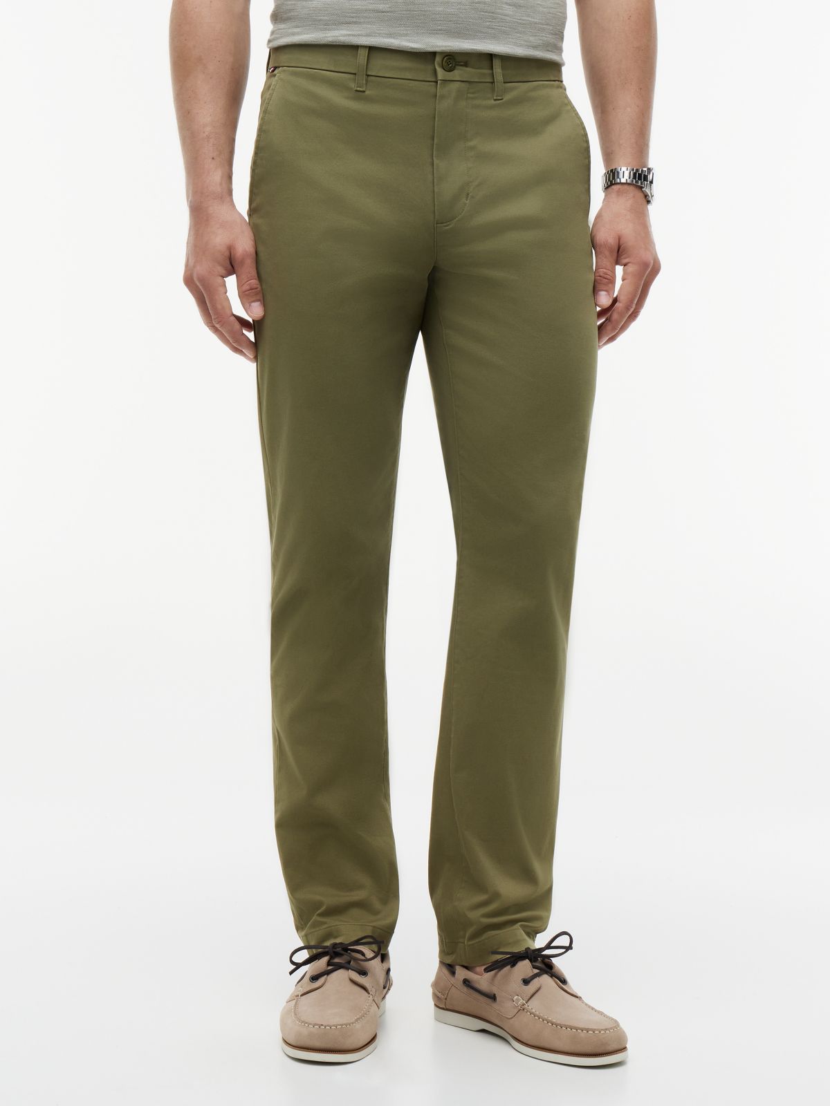 1985 Denton Slim Straight Leg Chinos — Green