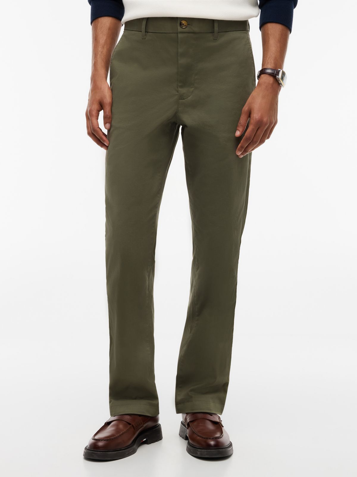 1985 Denton Slim Straight Leg Chinos — Green