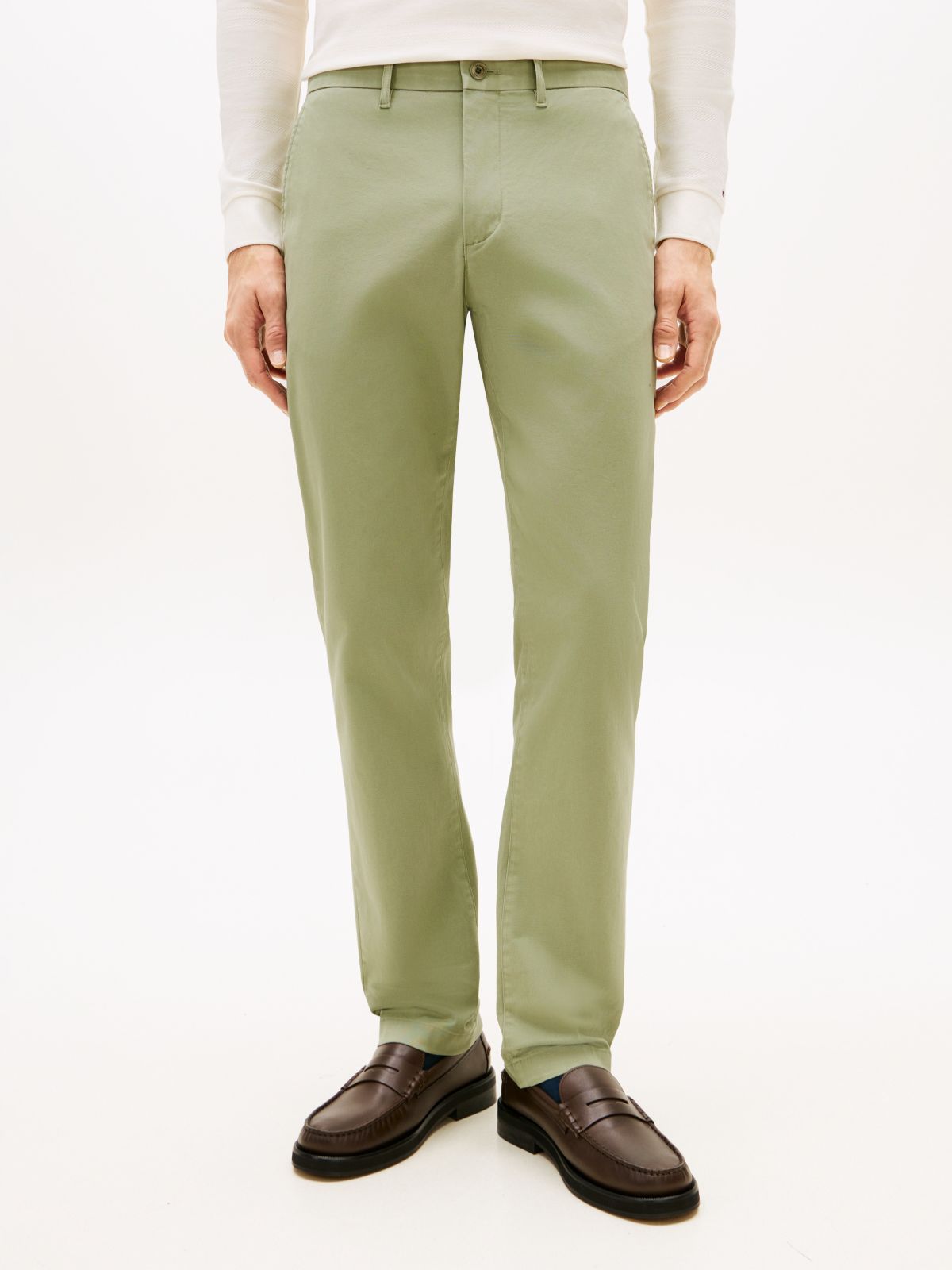 1985 Denton Slim Straight Leg Chinos — Green