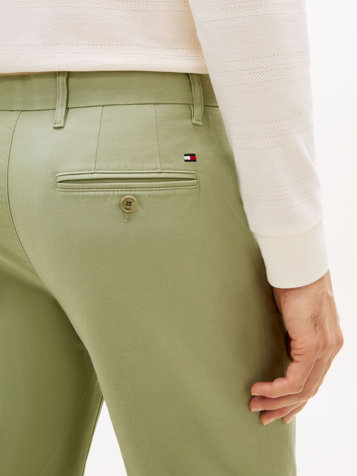 1985 Denton Slim Straight Leg Chinos — Green