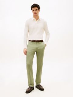 1985 Denton Slim Straight Leg Chinos — Green 1