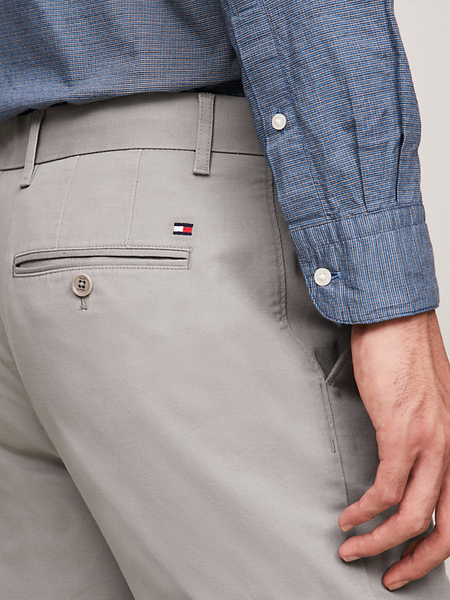 grey 1985 collection denton straight fit chinos for men tommy hilfiger