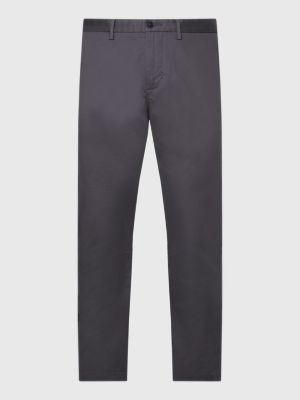 grey 1985 denton straight leg chinos for men tommy hilfiger
