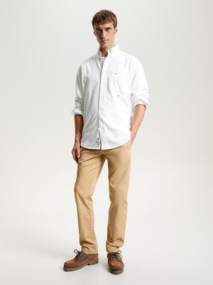 khaki 1985 collection denton straight fit chinos für herren - tommy hilfiger