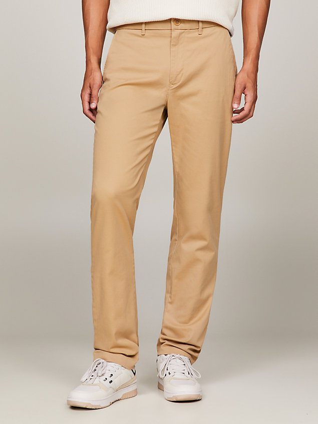 khaki 1985 collection denton straight fit chinos for men tommy hilfiger
