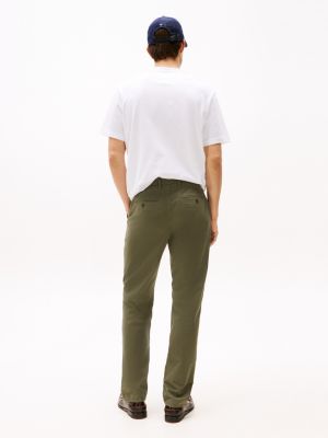 khaki 1985 denton pima straight chinos for men tommy hilfiger