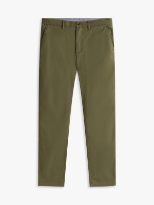 khaki 1985 denton chino met rechte broekspijpen voor heren - tommy hilfiger