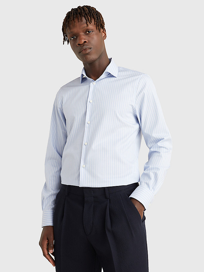 Camicia slim fit in cotone stretch Tommy Hilfiger Uomo Abbigliamento Camicie Camicie eleganti 