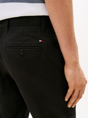 schwarz 1985 collection bleecker slim fit chinos für herren - tommy hilfiger