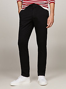 chino slim bleecker 1985 collection noir pour hommes tommy hilfiger
