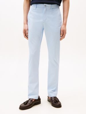 blauw bleecker slim chino voor heren - tommy hilfiger