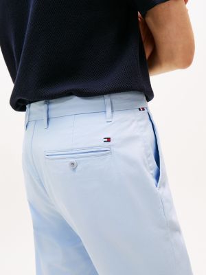 blauw bleecker slim chino voor heren - tommy hilfiger