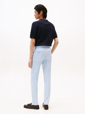 chino slim bleecker 1985 collection bleu pour hommes tommy hilfiger