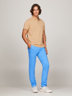 blue 1985 collection bleecker slim fit pima-chinos für herren - tommy hilfiger