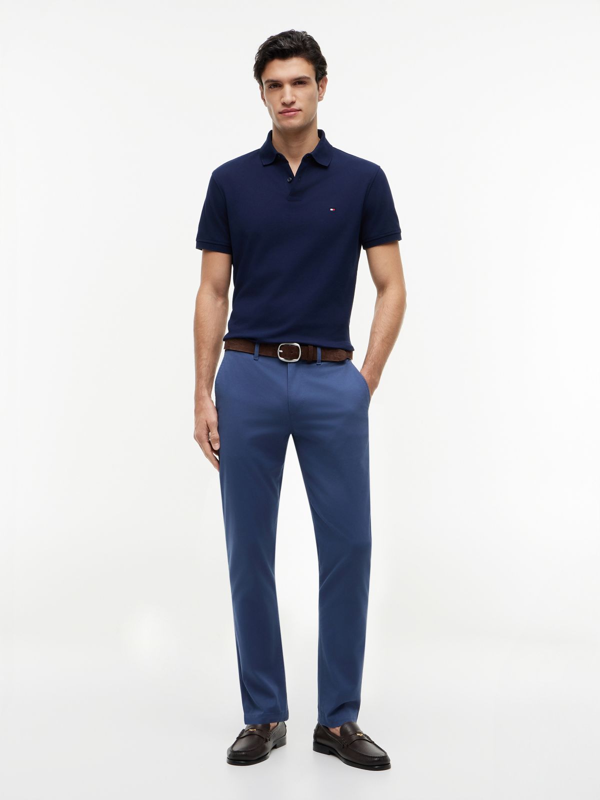 1985 Bleecker Slim Chinos — Blue