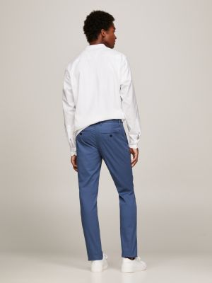 White shirt best sale blue chinos