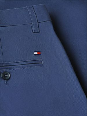 niebieski diagonalowe chinosy bleecker 1985 dla mężczyźni - tommy hilfiger