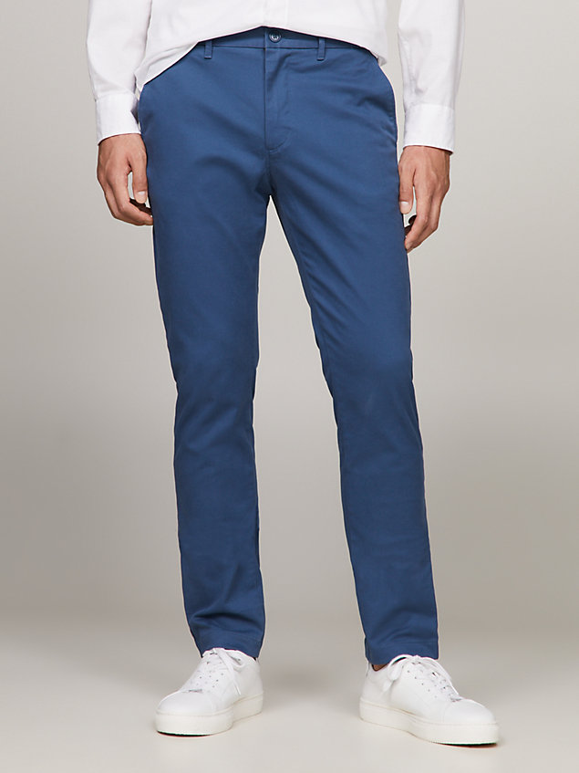 chino slim bleecker 1985 collection blue pour hommes tommy hilfiger
