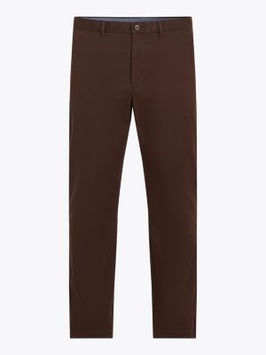 brown bleecker slim chinos for men tommy hilfiger