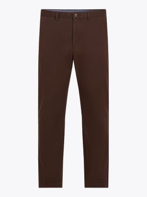 pantalón chino bleecker slim 1985 collection marrón de hombres tommy hilfiger