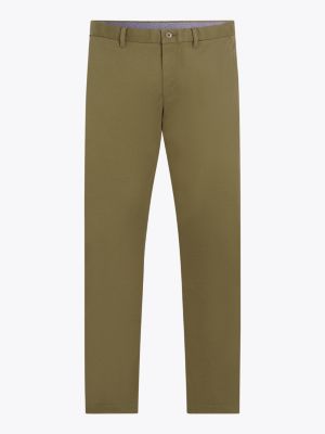 zielony wąskie chinosy bleecker z kolekcji 1985 collection dla mężczyźni - tommy hilfiger