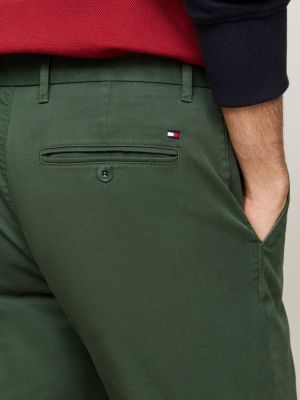 groen 1985 collection bleecker slim chino voor heren - tommy hilfiger