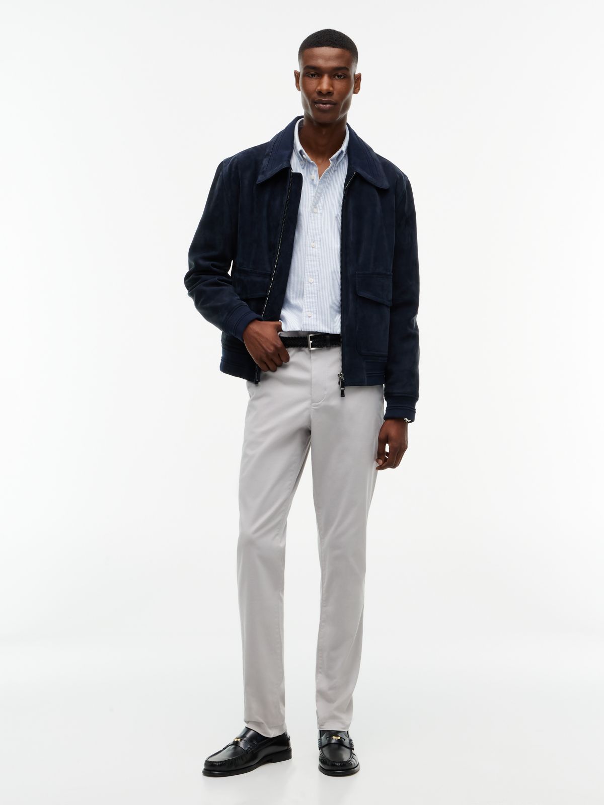 1985 Bleecker Slim Chinos — Grey