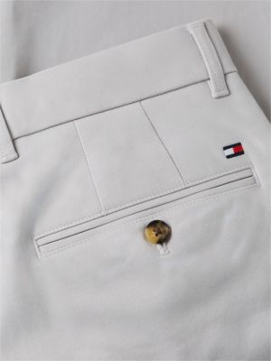 grey 1985 bleeker slim twill chinos for men tommy hilfiger