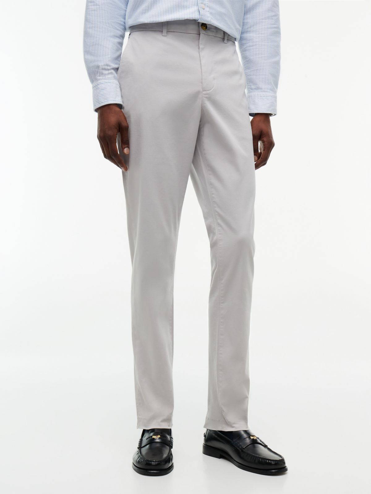 1985 Bleecker Slim Chinos — Grey