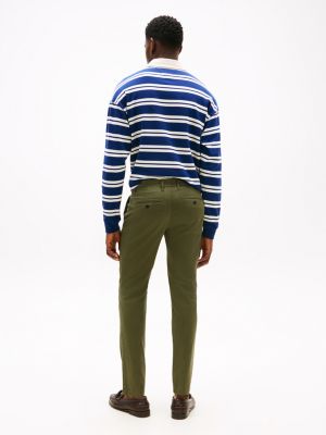 pantalón chino bleecker slim 1985 collection caqui de hombres tommy hilfiger