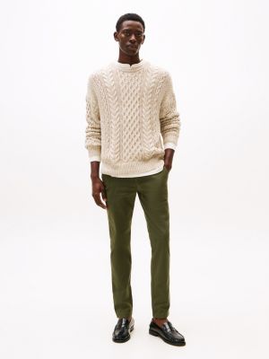 khaki bleecker slim chino voor heren - tommy hilfiger