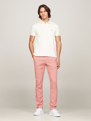 pink 1985 collection bleecker slim fit pima-chinos für herren - tommy hilfiger