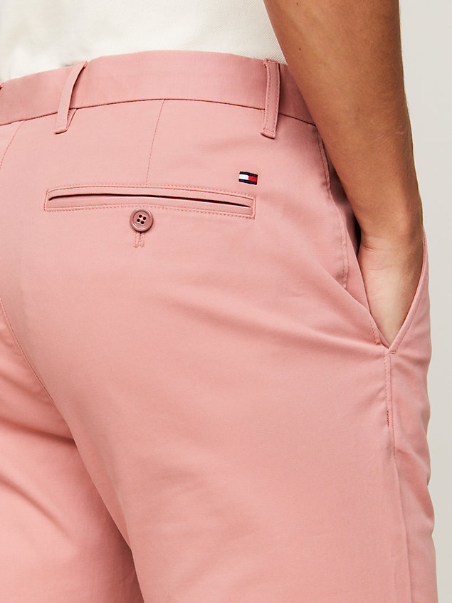 pink 1985 collection bleecker slim fit chinos for men tommy hilfiger
