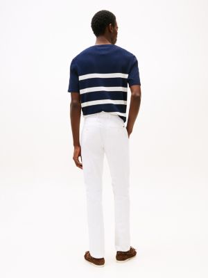 white bleecker slim chinos for men tommy hilfiger