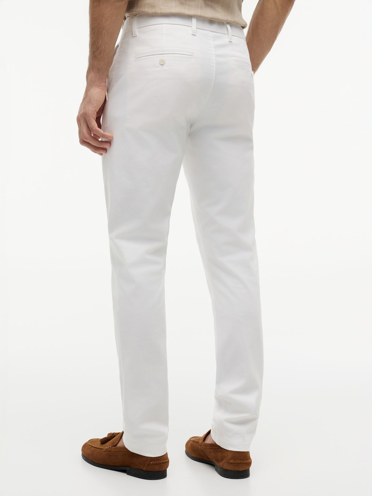 1985 Bleecker Slim Chinos — White