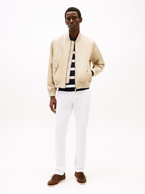 wit bleecker slim chino voor heren - tommy hilfiger