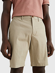 beige brooklyn th flex shorts for men tommy hilfiger