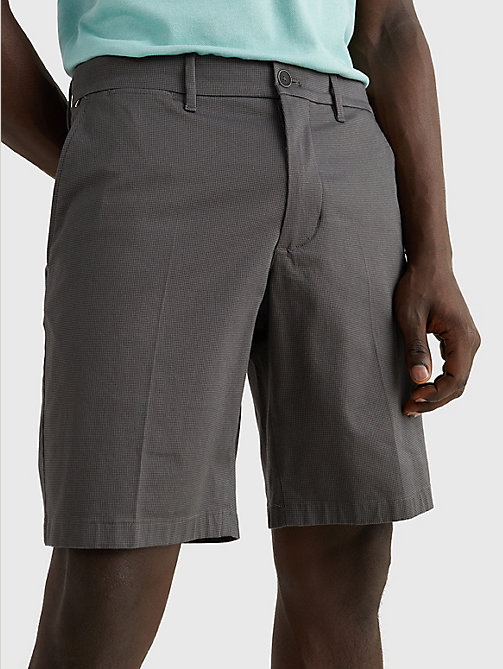 grey brooklyn th flex shorts for men tommy hilfiger